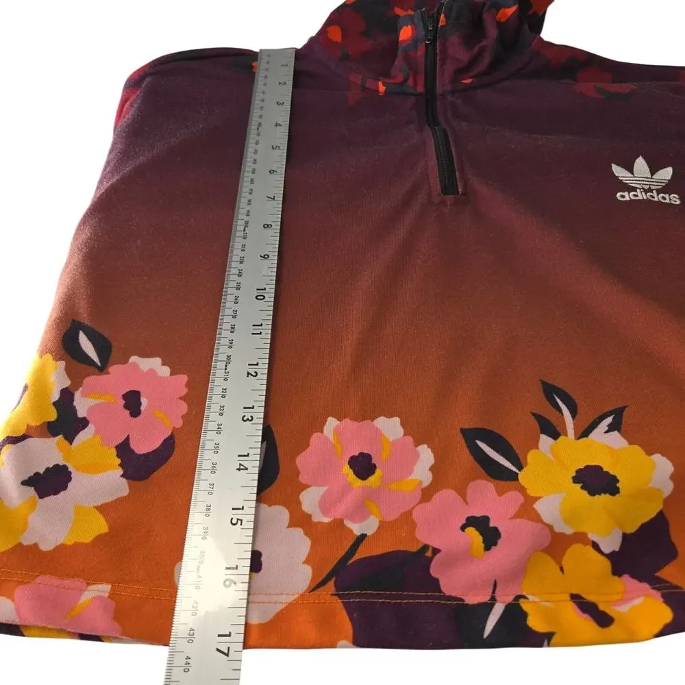 Adidas x Her Studio London Floral Gradient Athleisure Sporty Chic Hoodie Size XS